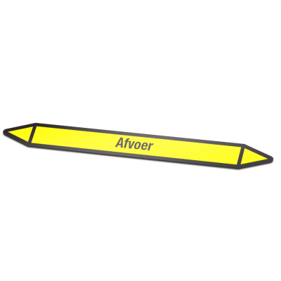 Leidingmarkering sticker | Gas | Afvoer - 1 Leidingmarkering sticker | Gas | Afvoer - 1