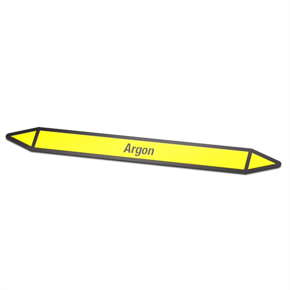 Leidingmarkering sticker | Gas | Argon - 1