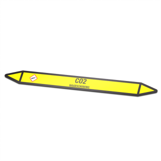Co2 Icon sticker Pipe marking - 1