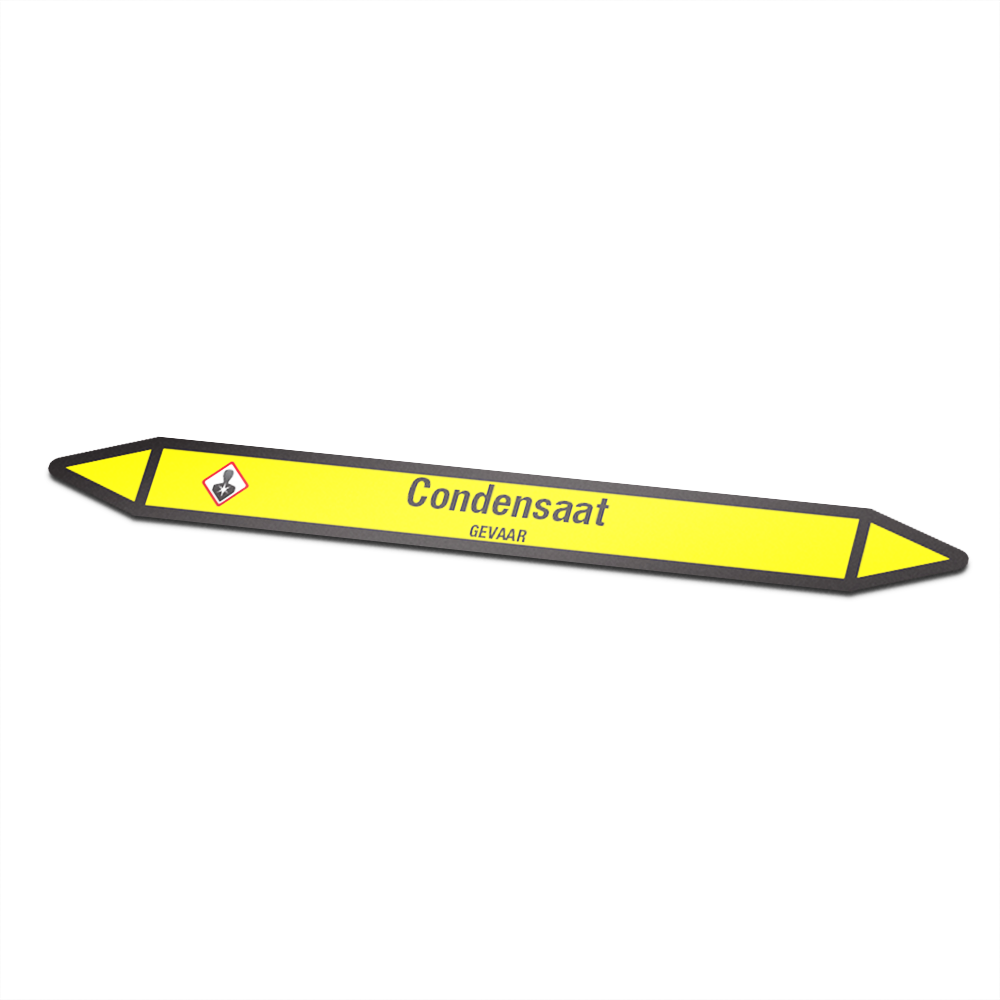 Leidingmarkering sticker | Gas | Condensaat - 1