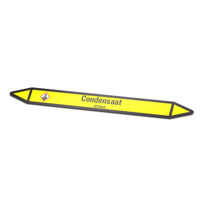 Leidingmarkering sticker | Gas | Condensaat - 1 Leidingmarkering sticker | Gas | Condensaat - 1