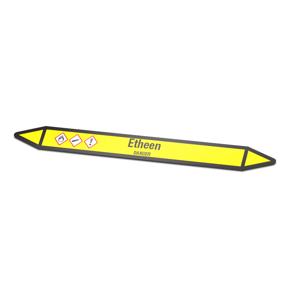 Ethylene Icon sticker Pipe marking - 1