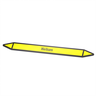 Leidingmarkering sticker | Gas | Helium - 1