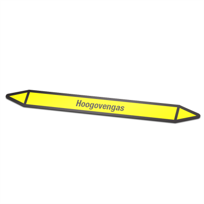 Leidingmarkering sticker | Gas | Hoogovengas - 1