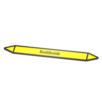 Leidingmarkering sticker | Gas | Kooldioxide - 1 Leidingmarkering sticker | Gas | Kooldioxide - 1