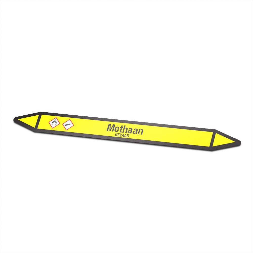 Methane Icon Sticker Pipe Marking - 1
