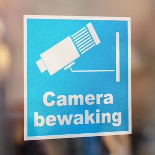 Camera Bewakingsstickers Ultrablauw - 2