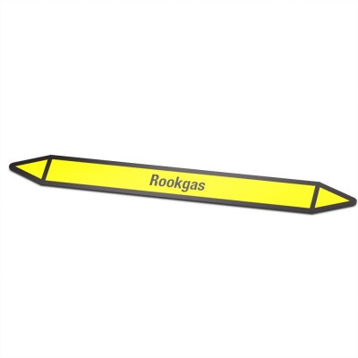 Leidingmarkering sticker | Gas | Rookgas - 1