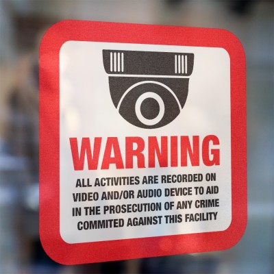 Alle activiteiten worden opgenomen sticker Engels - 2 Alle activiteiten worden opgenomen sticker Engels - 2