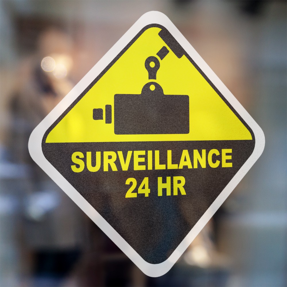 Kamera-Sicherheitsaufkleber 24-Stunden-Überwachung - 2