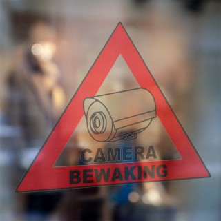 Camera Bewaking Bord sticker - 4