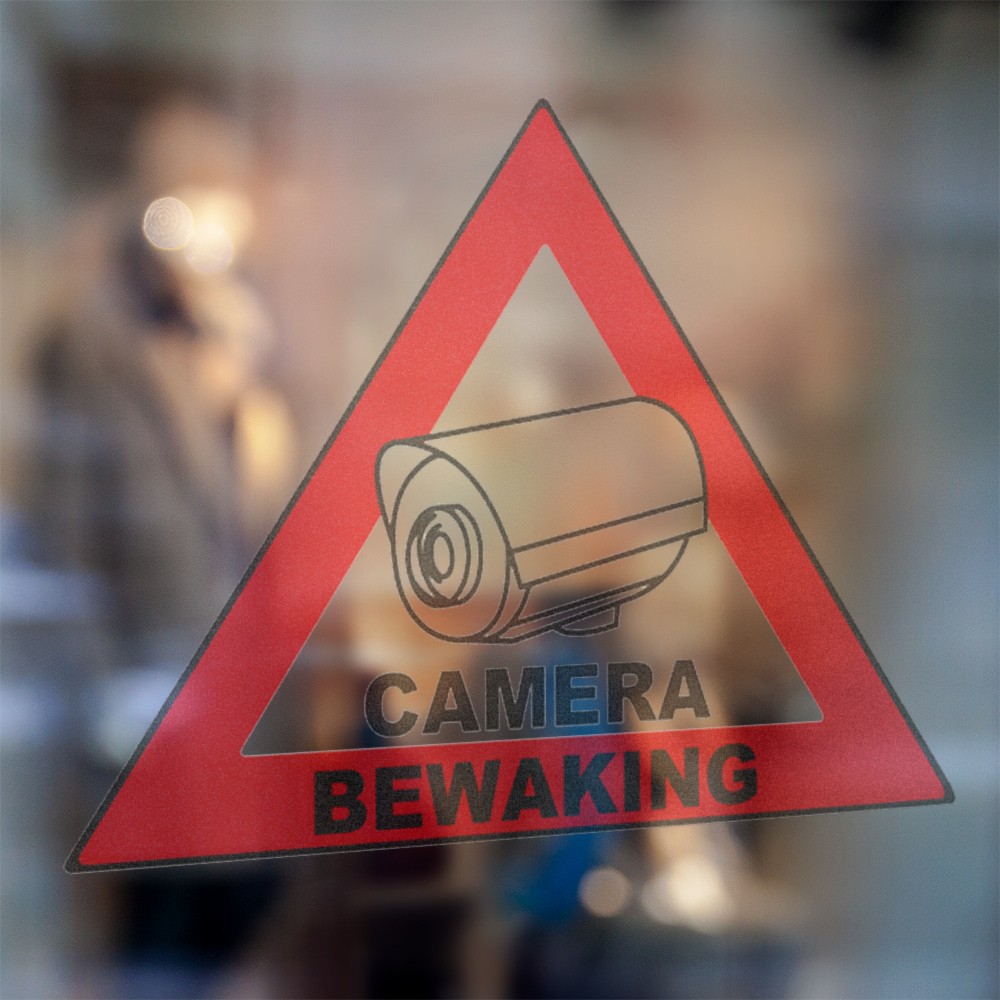 Camera Bewaking Bord sticker - 3
