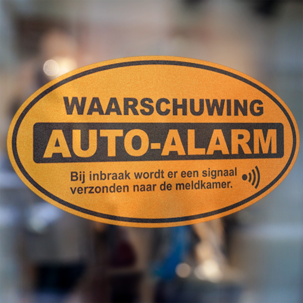 Auto Alarm waarschuwing sticker Auto Alarm waarschuwing sticker