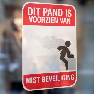 Mist Beveiliging sticker - 1 2