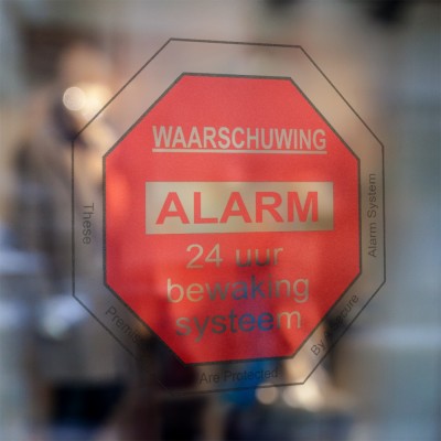 Waarschuwing Alarm 24 uur Sticker - 3