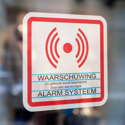 Inbraakbeveiliging Waarschuwing sticker - 3 Inbraakbeveiliging Waarschuwing sticker - 3