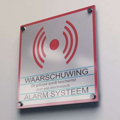 Inbraakbeveiliging Waarschuwing sticker - 4 Inbraakbeveiliging Waarschuwing sticker - 4