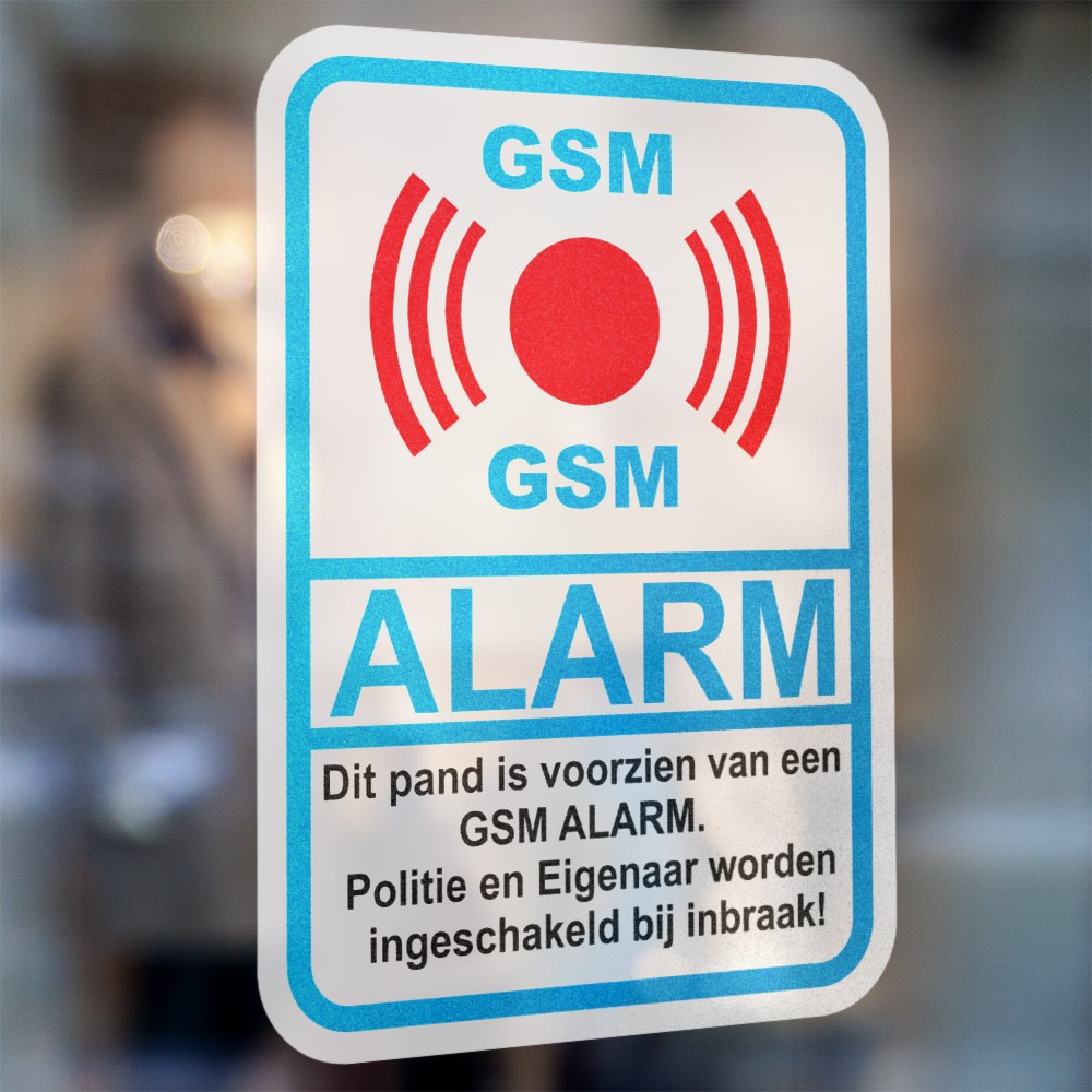 GSM alarm decal - 2