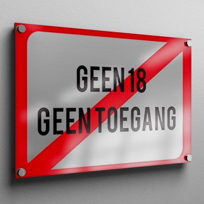 Geen 18, Geen toegang Sticker - 4