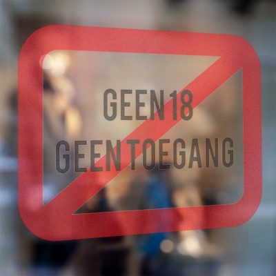 Geen 18, Geen toegang Sticker - 3