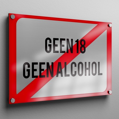 Geen 18, geen alcohol Sticker - 4