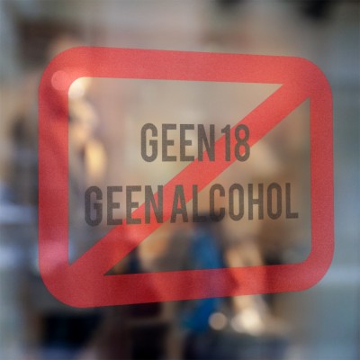 Geen 18, geen alcohol Sticker - 3