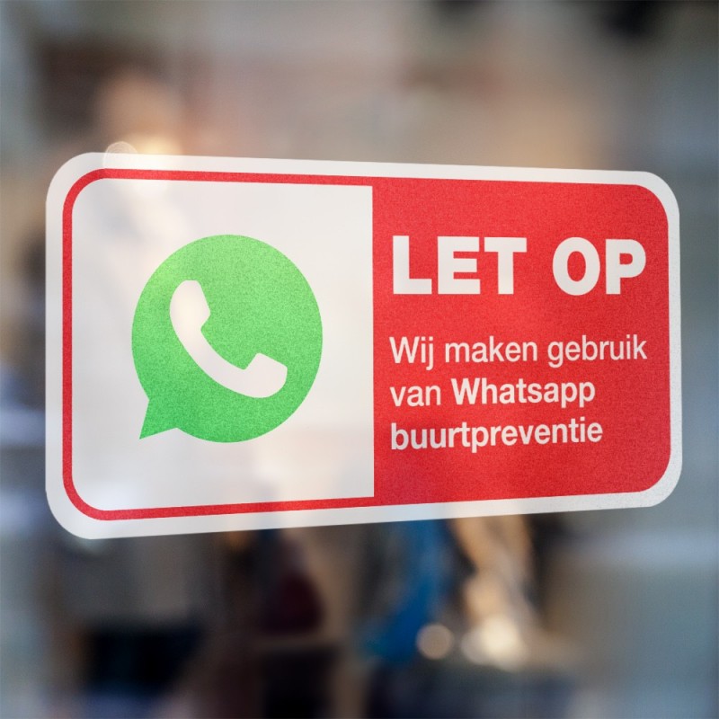 Whatsapp buurtpreventie stickers