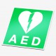 AED-Sicherheitsaufkleber