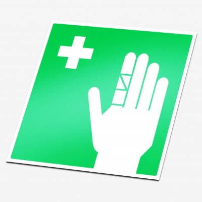 Pleisterautomaat sticker veiligheid pictogrammen - 1