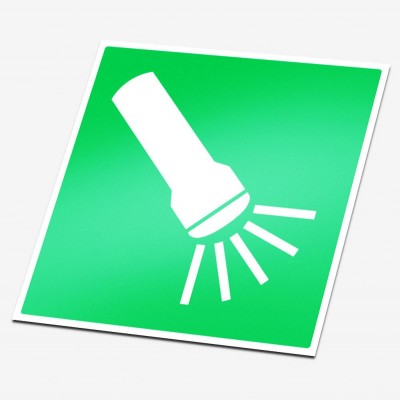 Zaklamp sticker veiligheid pictogrammen - 1 Zaklamp sticker veiligheid pictogrammen - 1