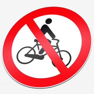 Prohibido andar en bicicleta - 1