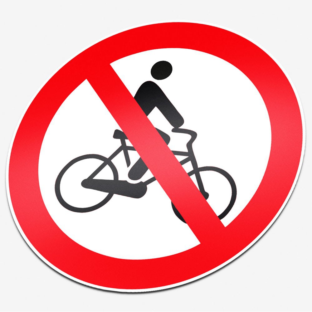 Verboden te fietsen - 1
