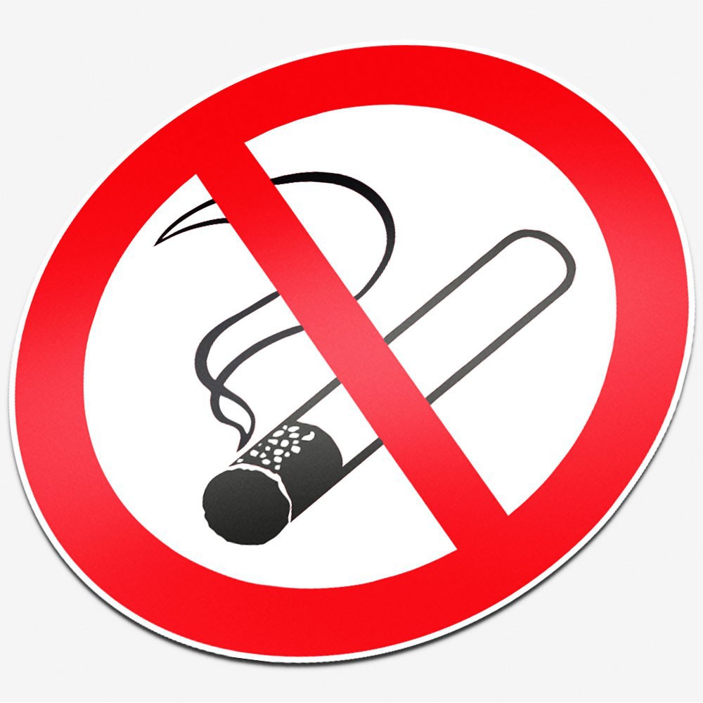 Verboden te roken Normal type 2 stickers pictogrammen - 1