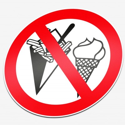 Verboden te eten en ijs - 1