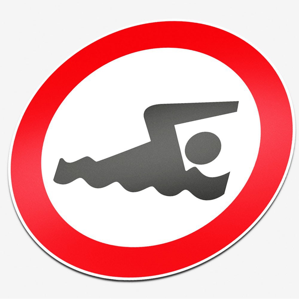 Verboden te zwemmen - 1