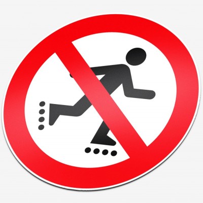 Verboden te rollerskaten - 1 Verboden te rollerskaten - 1