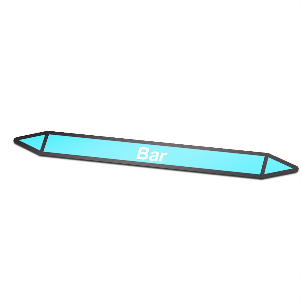 Bar Icon Sticker Pipe Marking - 1