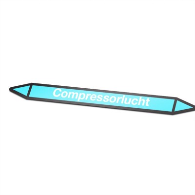 Compressorlucht Pictogramsticker Leidingmarkering - 1 Compressorlucht Pictogramsticker Leidingmarkering - 1