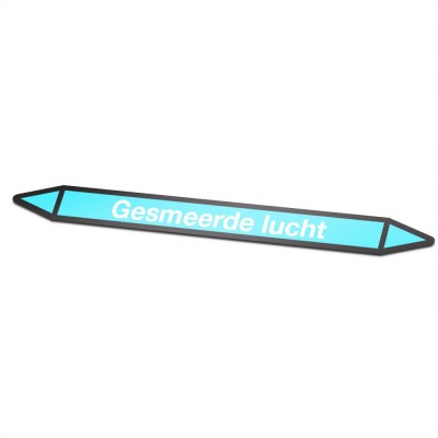 Gesmeerde-lucht Pictogramsticker Leidingmarkering - 1