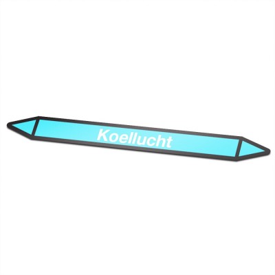 Koellucht Pictogramsticker Leidingmarkering - 1