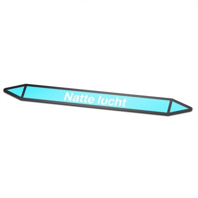 Natte-lucht Pictogramsticker Leidingmarkering - 1