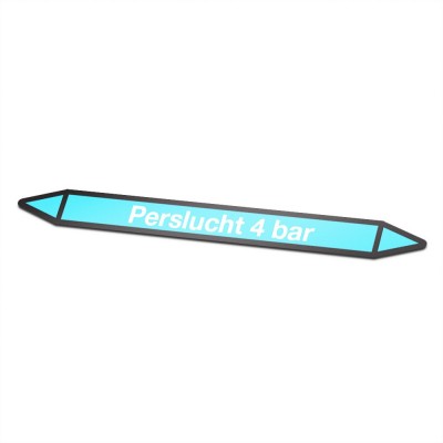 Perslucht-4-bar Pictogramsticker Leidingmarkering - 1 Perslucht-4-bar Pictogramsticker Leidingmarkering - 1