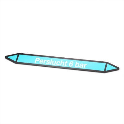 Perslucht-6-bar Pictogramsticker Leidingmarkering - 1 Perslucht-6-bar Pictogramsticker Leidingmarkering - 1
