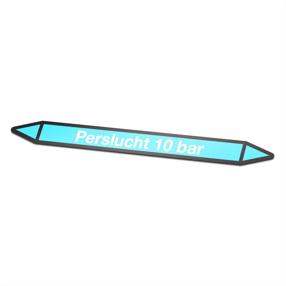 Perslucht-10-bar Pictogramsticker Leidingmarkering - 1