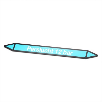 Perslucht-12-bar Pictogramsticker Leidingmarkering - 1 Perslucht-12-bar Pictogramsticker Leidingmarkering - 1