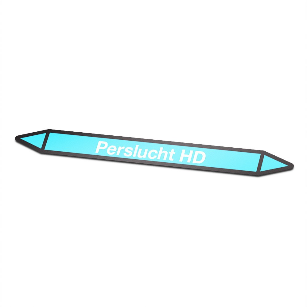 Perslucht-HD Pictogramsticker Leidingmarkering - 1