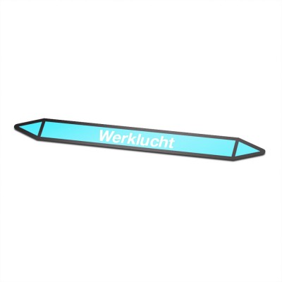 Leidingmarkering sticker | Lucht | Werklucht - 1 Leidingmarkering sticker | Lucht | Werklucht - 1