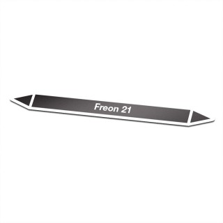 Etiqueta engomada del pictograma Freon-21 Marcado de tuberías - 1