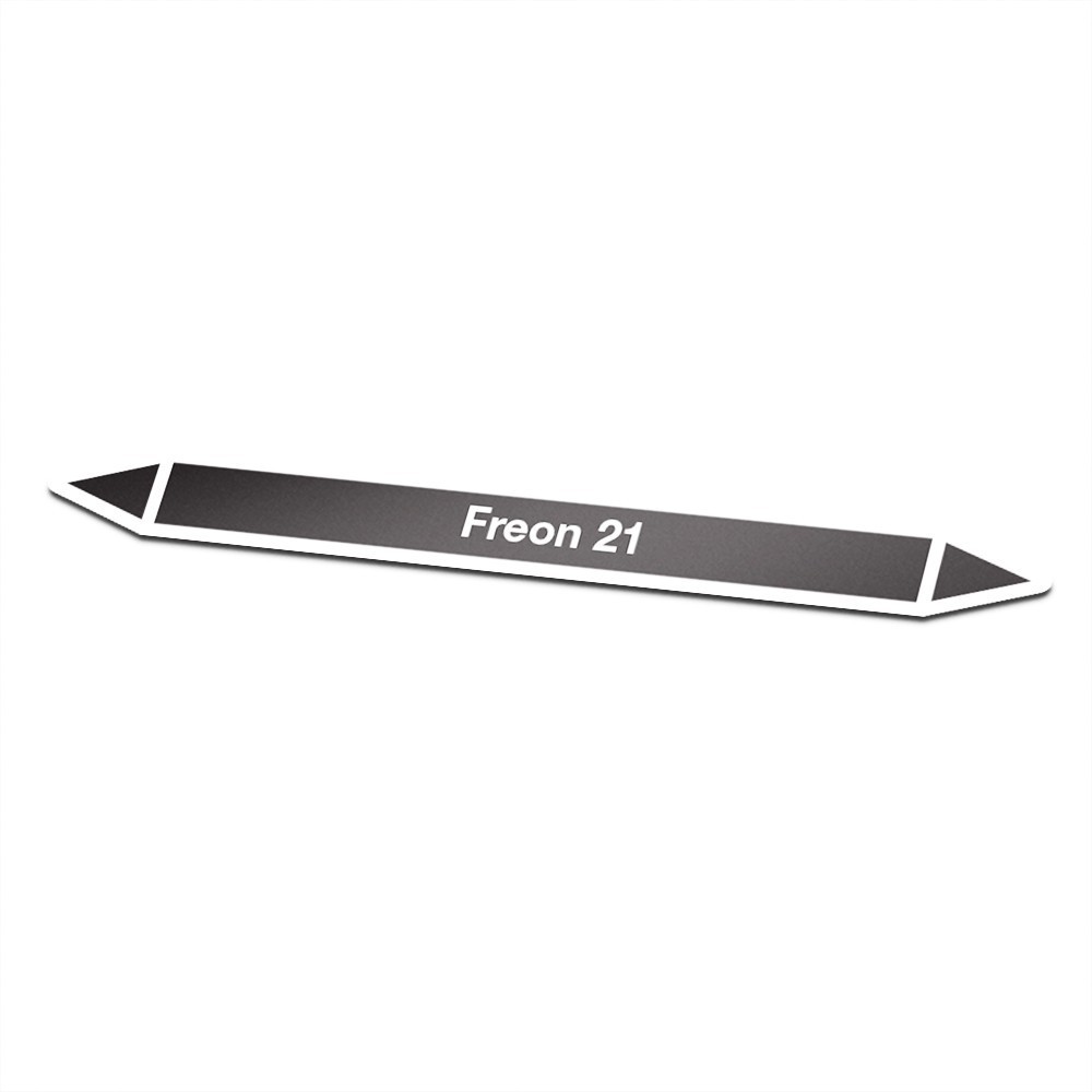 Freon-21 Piktogrammaufkleber Rohrmarkierung - 1