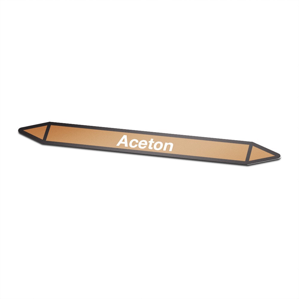 Acetone Icon Sticker Pipe Marking - 1
